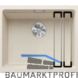 BLANCO Unterbau-Sp�le Etagon 500-U, Softwei�