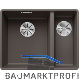 BLANCO fl�chenb�ndige Sp�le Subline 340/160-F, Vulkangrau