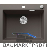 BLANCO Einbausp�le Pleon 6 mit Drehknopfgarnitur, Vulkangrau