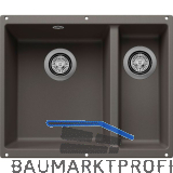 BLANCO Unterbau-Sp�le Rotan 340-160-U, Vulkangrau
