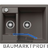 BLANCO Einbausp�le Metra 6 Vulkangrau, reversibel