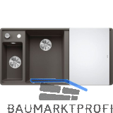BLANCO fl�chenbdg. Sp�le Axia III 6 S-F Vulkangrau, inkl. Glasbrett, TT rechts