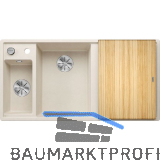 BLANCO Einbausp�le Axia III 6 S mit Esche Schneidbrett TT rechts Softwei�