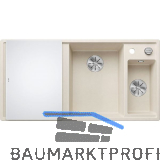 BLANCO Einbausp�le Axia III 6 S mit Glas Schneidbrett TT links Softwei�