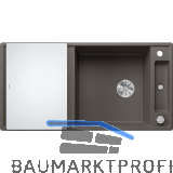 BLANCO Einbausp�le Axia III XL 6 S mit Glas Schneidbrett Vulkangrau, reversibel