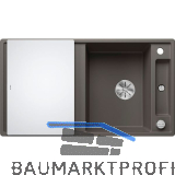 BLANCO Einbausp�le Axia III 5 S mit Glas Schneidbrett Vulkangrau, reversibel