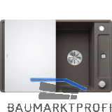 BLANCO fl�chenb�ndige Sp�le Axia III 45 S-F Vulkangrau, inkl. Glas Schneidbrett