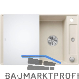 BLANCO fl�chenb�ndige Sp�le Axia III 45 S-F Softwei�, inkl. Glas Schneidbrett