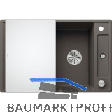 BLANCO Einbausp�le Axia III 45 S mit Glas Schneidbrett Vulkangrau, reversibel