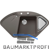 BLANCO fl�chenb�ndige Ecksp�le Delta II-F, Vulkangrau