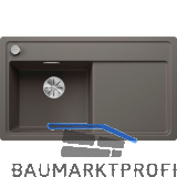 BLANCO fl�chenb�ndige Sp�le Zenar 45 S-F Vulkangrau, Tropfteil rechts