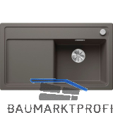 BLANCO Einbausp�le Zenar 45 S Vulkangrau, Tropfteil links