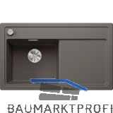 BLANCO Einbausp�le Zenar 45 S Vulkangrau, Tropfteil rechts