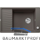 BLANCO Einbausp�le Elon XL 6 S-F fl�chenb�ndig reversibel Vulkangrau