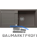 BLANCO Einbausp�le Metra XL 6 S Vulkangrau mit Drehknopfgarnitur, reversibel