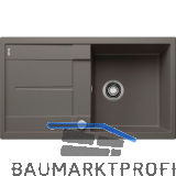 BLANCO Einbausp�le Metra 5 S Vulkangrau mit Drehknopfgarnitur, reversibel