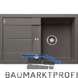 BLANCO Einbausp�le Metra 45 S mit Drehknopfgarnitur Vulkangrau, reversibel