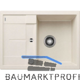BLANCO Einbausp�le Metra 45 S Compact Softwei� mit Drehknopfgarnitur, rev.