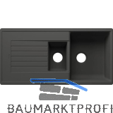 BLANCO Einbausp�le Zia 6 S Vulkangrau mit Drehknopfgarnitur, reversibel