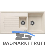 BLANCO Einbausp�le Zia 6 S mit Drehknopfgarnitur Softwei�, reversibel