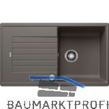 BLANCO Einbausp�le Zia 5 S Vulkangrau mit Drehknopfgarnitur, reversibel
