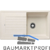 BLANCO Einbausp�le Zia 5 S mit Drehknopfgarnitur Softwei�, reversibel