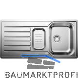 BLANCO 2D-Sp�le Lantos II 6S-IF Edelstahl mit Ablauffernbedienung reversibel