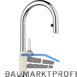 BLANCO K�chenarmatur Carena-S Vario 526931 druckfest, Softwei�/Chrom