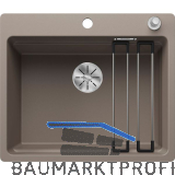 BLANCO fl�chenb�ndige Sp�le Etagon 6-F mit Ablauffernbedienung, Tartufo
