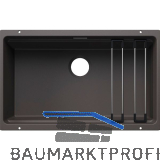 BLANCO Sp�le Etagon 700-U for Coloured Components, Felsgrau