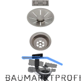 BLANCO Ab-und �berlaufset InFino f�r Color Unit Satin Platinum