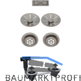 BLANCO 2x Ab-und �berlaufset InFino f�r Color Unit Satin Platinum