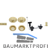 BLANCO 2x Ab-und �berlaufset InFino f�r Color Unit Satin Gold