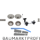 BLANCO 2x Ab-und �berlaufset InFino f�r Color Unit Satin Platinum