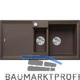 BLANCO Einbausp�le Adira 6 S mit Drehknopfgarnitur Cafe