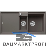 BLANCO Einbausp�le Adira 6 S mit Drehknopfgarnitur Vulkangrau