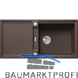 BLANCO Einbausp�le Adira XL 6 S mit Drehknopfgarnitur Cafe