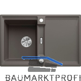 BLANCO Einbausp�le Adira 45 S mit Drehknopfgarnitur Vulkangrau