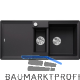 BLANCO fl�chenb�ndige Sp�le Adira 6 S-F, Schwarz