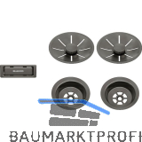 BLANCO Doppel Ab-und �berlaufset Satin Darksteel