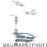 BLANCO Ab- und �berlaufventil 1 x 1,5'' 212946