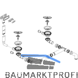 BLANCO Ab- und �berlaufgarnitur 2 x 3,5" 234076