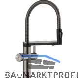 BLANCO Set Armatur Choice Icona Satin Platinum mit Wasseraufbereitungseinheit