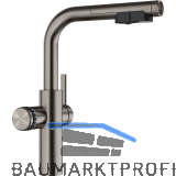 BLANCO Set Armatur Choice Icona-L Satin Platinum mit Wasseraufbereitungseinheit