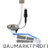 SOLIDO Siebkorb-Exzentergarnitur mit Druckknopf 3,5" Chrom 35 mm