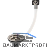 Siebkorb-Garnitur mit Handbet�tigung 3,5" Chrom
