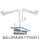 SOLIDO Siphon mit Ablaufverbindung 2-teilig 40/50 mm