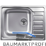 SOLIDO Einbausp�le Triton EX-180, Edelstahl reversibel inkl. S-701-K