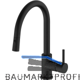 SOLIDO K�chenarmatur Mix/35D 400338SAT00NE druckfest Schwarz matt