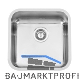 REGINOX 3D-Sp�le IB 4040-CC ohne �berlauf Edelstahl